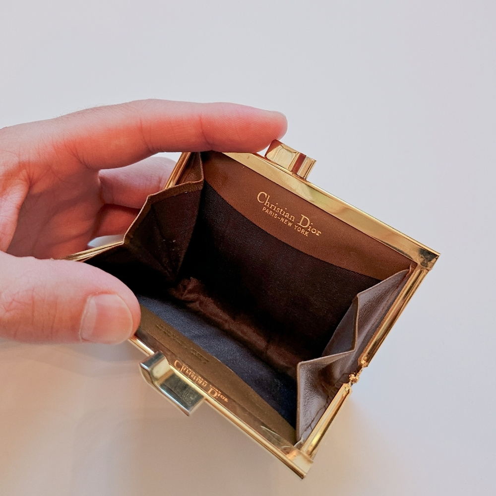 Christian DIOR Vintage Coin Purse With Clasp